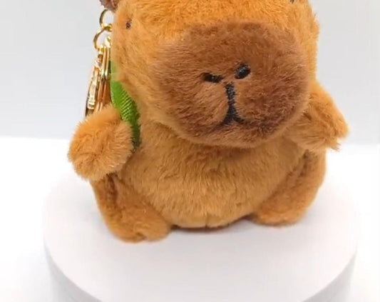 1 piece capybara plush keychain